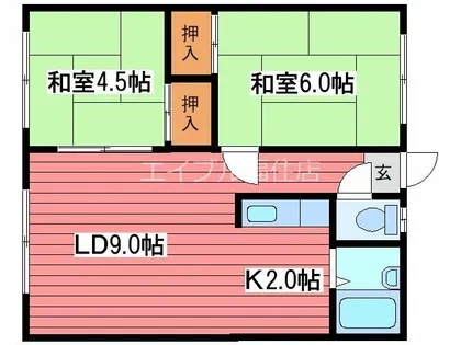 ヴォラハイツ【2階】の間取り