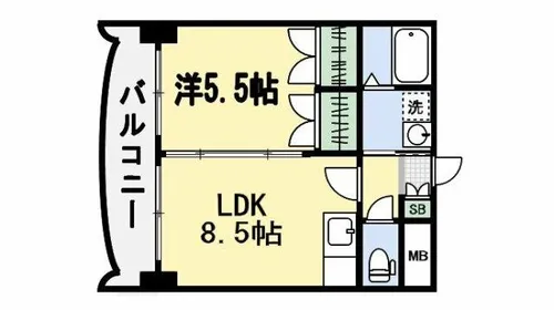 ロイヤルセンターBLD.【4階】の間取り