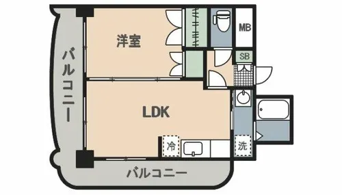 ロイヤルセンターBLD.【8階】の間取り