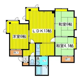 フロスティ東苗穂C【101号室】の間取り