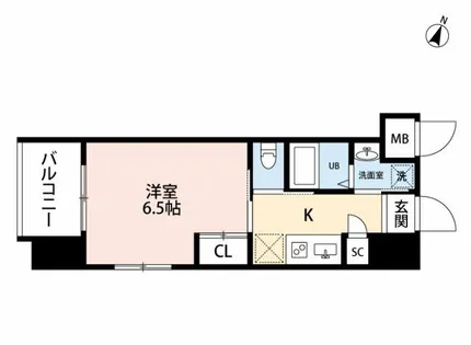アミュゼ城野【3階】の間取り
