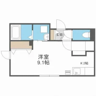 チリエージョ フィオーレ【202号室】の間取り