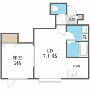 スタビリス【105号室】の間取り