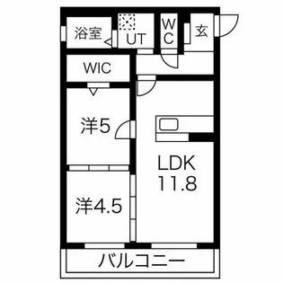 グランツ羽黒【3階】の間取り