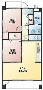 セレスティン【1階】の間取り