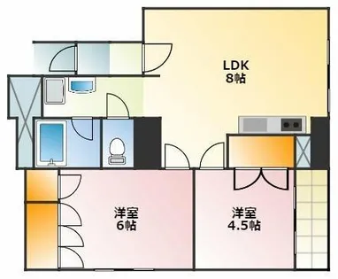 ユトリロ新川【6階】の間取り