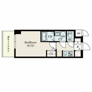 S-RESIDENCE熱田【706号室】の間取り