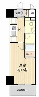 グルーヴ武庫川【209号室】の間取り