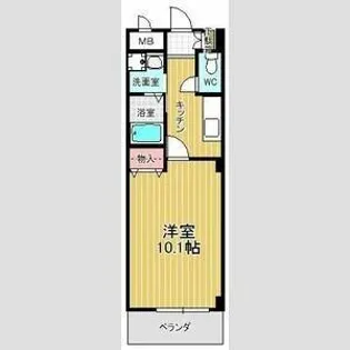 本州ビルⅡ【308号室】の間取り