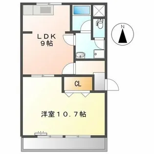 コーポ吉美【0201号室】の間取り