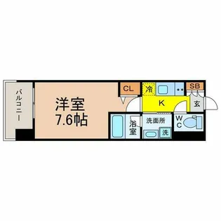 リヴシティ新栄【7階】の間取り