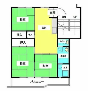 公社賃貸SMALIO 三原台B【1-207号室】の間取り
