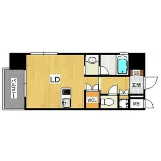 プライムアーバン博多東【9階】の間取り