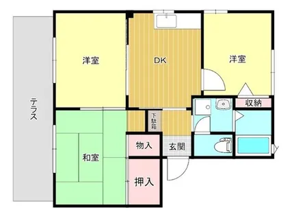 豊岡シティーパレス【101号室】の間取り