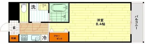 大阪府大阪市北区神山町【マンション】の間取り