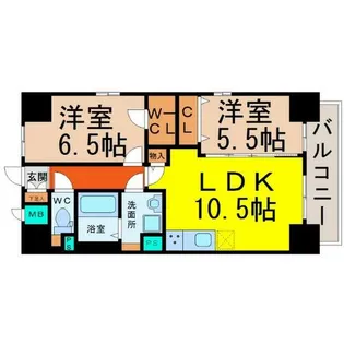 ファーストヴァンヴェール【8階】の間取り