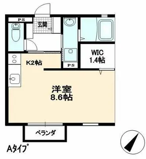 ディアコート北条II【2階】の間取り