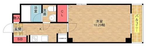 アリビオ港晴【7階】の間取り