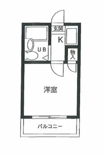 ユトリロ末広通【101号室】の間取り