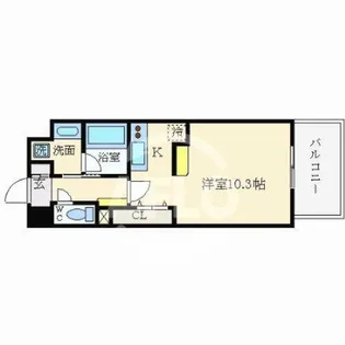 ブランクレール谷町【10階】の間取り