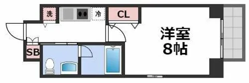 ISM谷町六丁目【11階】の間取り
