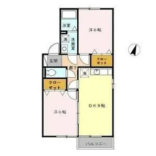 セジュール鳴丘【2階】の間取り