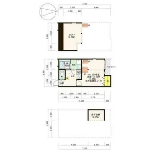 ヴィサージュ新栄【1階】の間取り