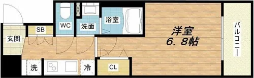 レオンコンフォート堀江公園【9階】の間取り