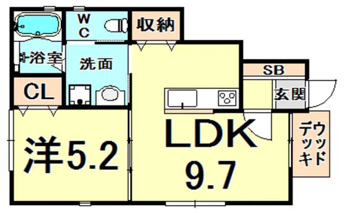 甲子園プレミアム【1階】の間取り