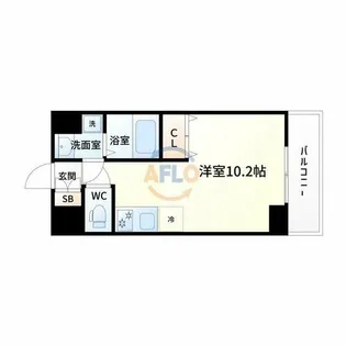 S-FORT新大阪East【3階】の間取り