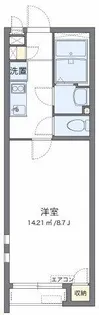 クレイノ欅【2階】の間取り