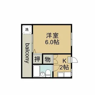 マルエ荘【2階】の間取り