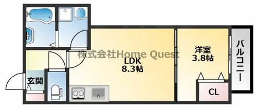D porta sunny【1階】の間取り
