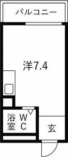 フォークビルアンドウ【3階】の間取り