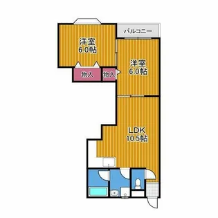 旭マンション【4階】の間取り