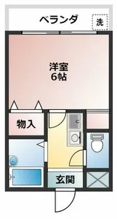 ベルメゾン一須賀Ⅰ号館【103号室】の間取り