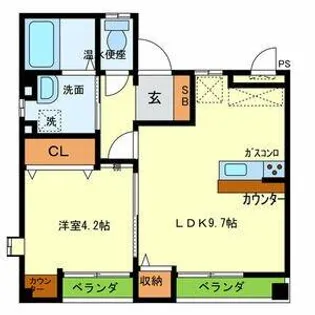 ラパレット【2階】の間取り
