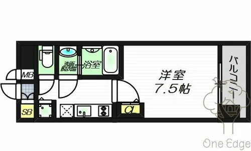 アドバンス東梅田アクシス【8階】の間取り
