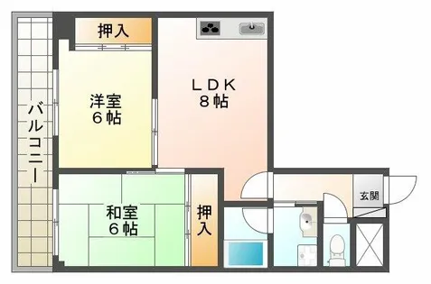 ルシエール垂水【3階】の間取り