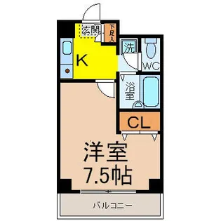 プチメゾン矢田【2階】の間取り