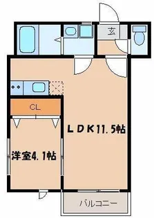リテラ井尻クアトロ【1階】の間取り
