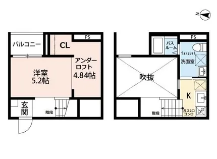 Partage suzu【205号室】の間取り