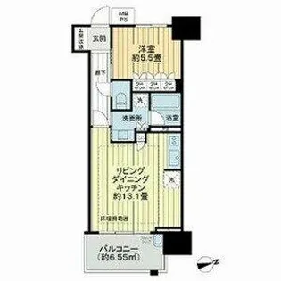 ザ・グランアルト栄【14階】の間取り