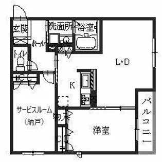 ヌーベル上之島A【2階】の間取り