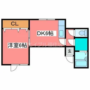 Msコート月寒【3階】の間取り