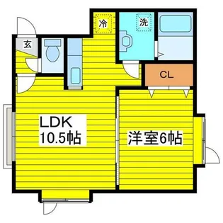 カーサ東武【201号室】の間取り