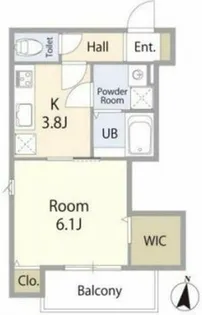 アルパス上野東【2階】の間取り