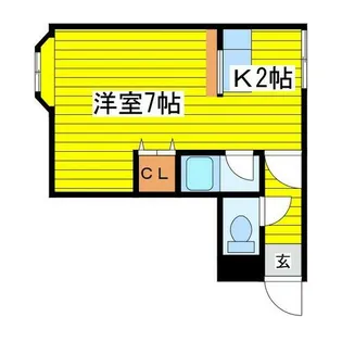 グランドール北27【2階】の間取り