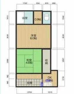 松原文化【1階】の間取り