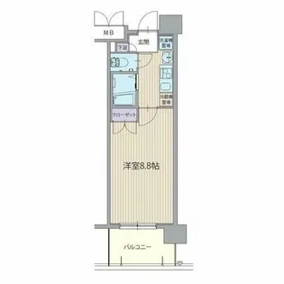 パルティール神宮前【3階】の間取り